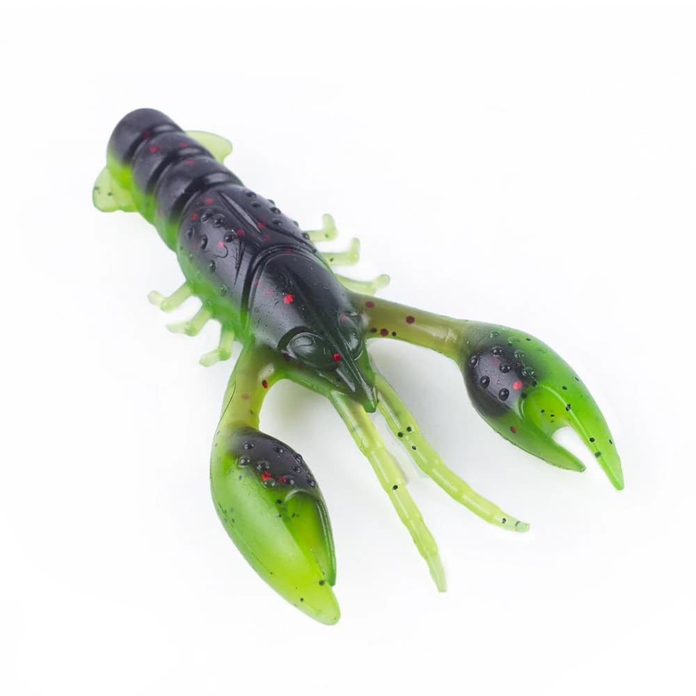 Hanlin Floating 65mm 4g Larves d'écrevisses en silicone souple, leurres de pêche artificiels type Sw