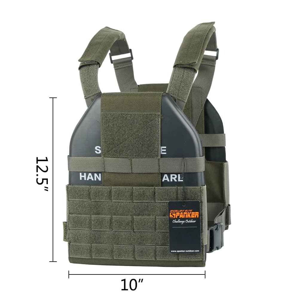 EXCELLENT ELITE SPANKER Gilets tactiques légers Porte-plaques Molle Gilet de protection léger pour A