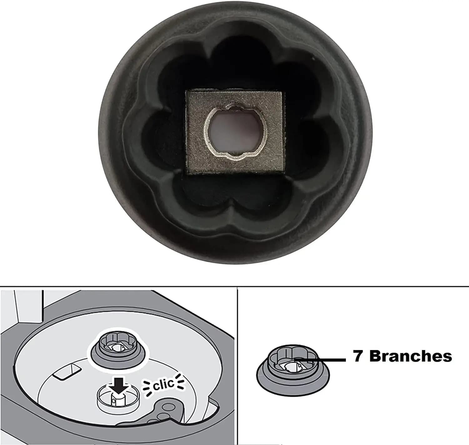 2X Accouplement d'arbre de guidage pour Monsieur Cuisine Plus SKMK 1200 C3/D4/E5