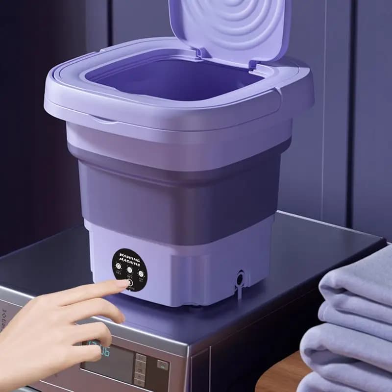 Machine à laver pliable 8L, chaussettes portables, sous-vêtements, culottes, Machine à laver domesti