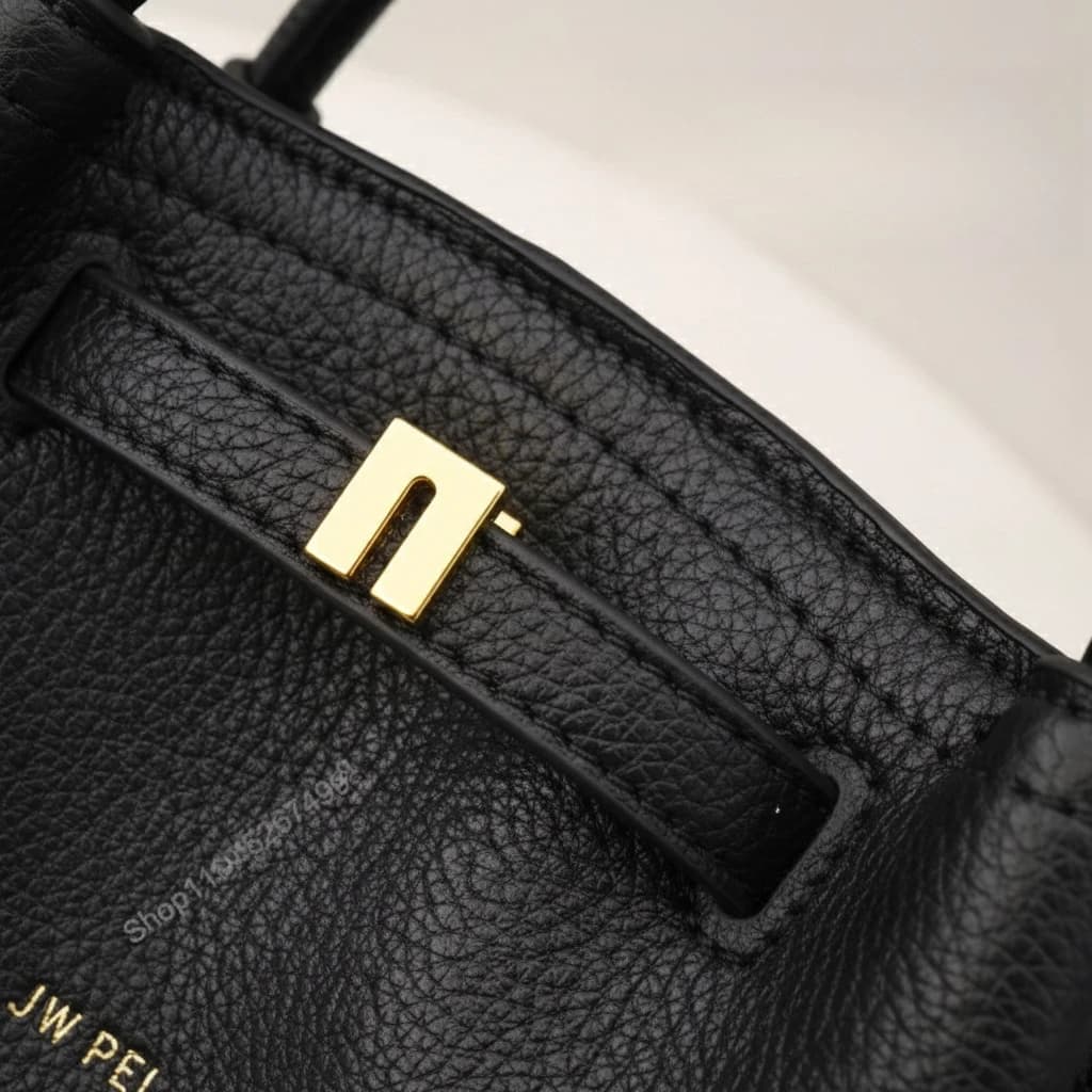 Sac fourre-tout en cuir grainé JW PEI Hana pour femme, sac à main de luxe à poignée supérieure, sac 