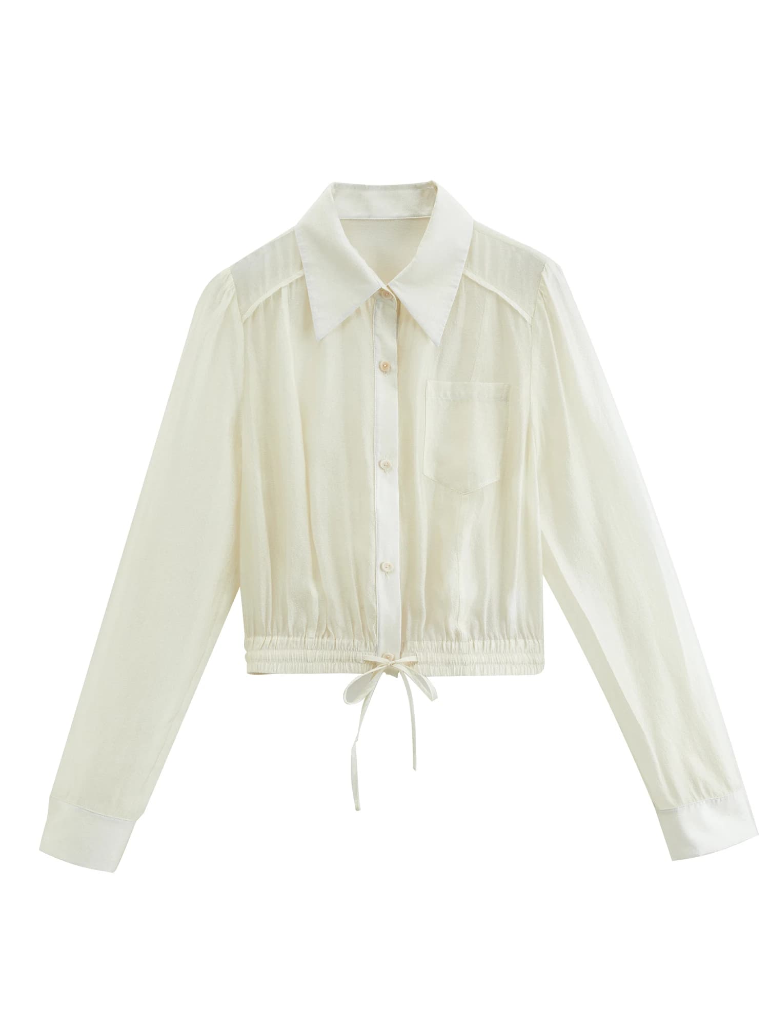 ZIQIAO 2026 Chemise légère et aérée pour femme, à manches longues, boutonnée, avec col à revers, res