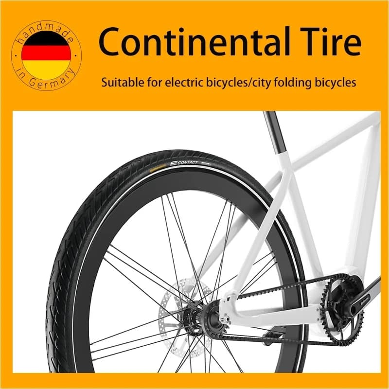 Continental Contact Urban 16 pouces / 20 pouces 3/180Tpi Pneu en fil d'acier anti-crevaison pour vél