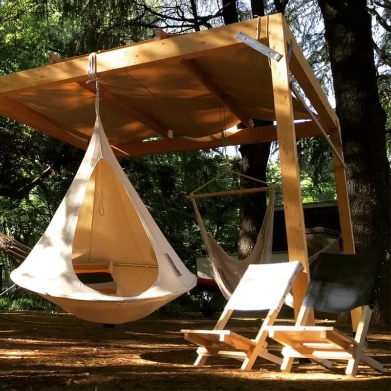 Tente suspendue double Cacoon, capacité de poids 80kg, usage extérieur et intérieur