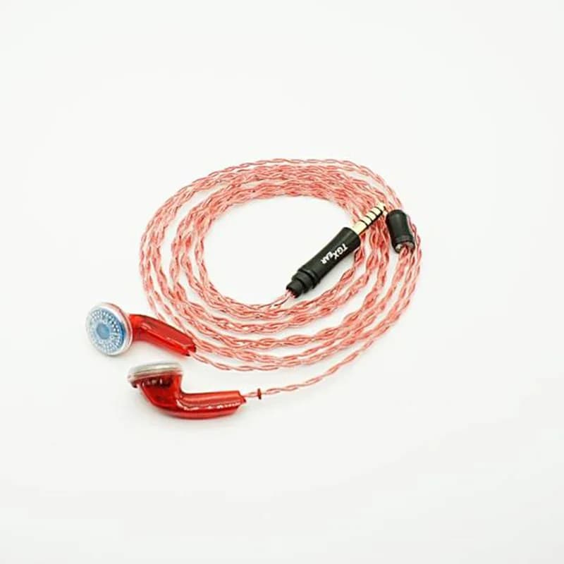 TGXEAR-Red Serratus Polymer DiaphLeurs m Dynamic Driver, Écouteur plat Audiophile, Écouteur HiFi, 30