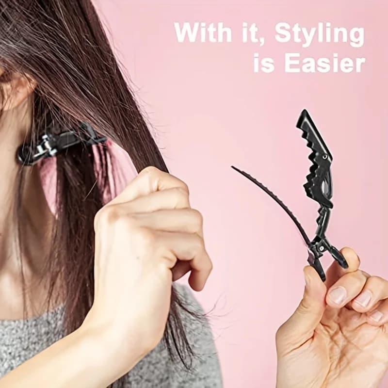 Pinces à cheveux Alligator, pinces de coiffure en plastique, griffe professionnelle pour Salon de co