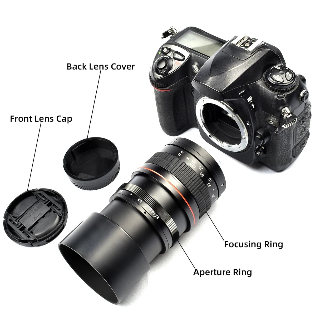 Lightdow-Téléobjectif plein format 135mm f/2.8 FE UMC, pour appareil photo reflex numérique Nikon IL
