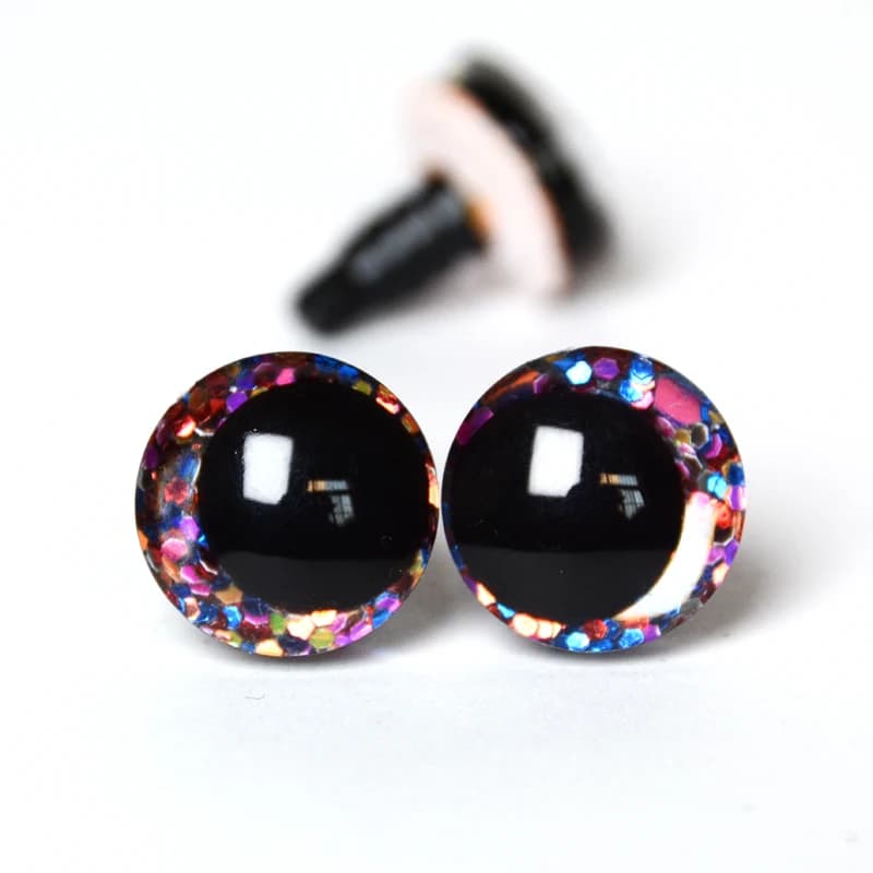 20 pièces nouveaux yeux étranges 16mm 18mm 20mm 25mm 30mm 3D dessin animé paillettes jouet yeux de s