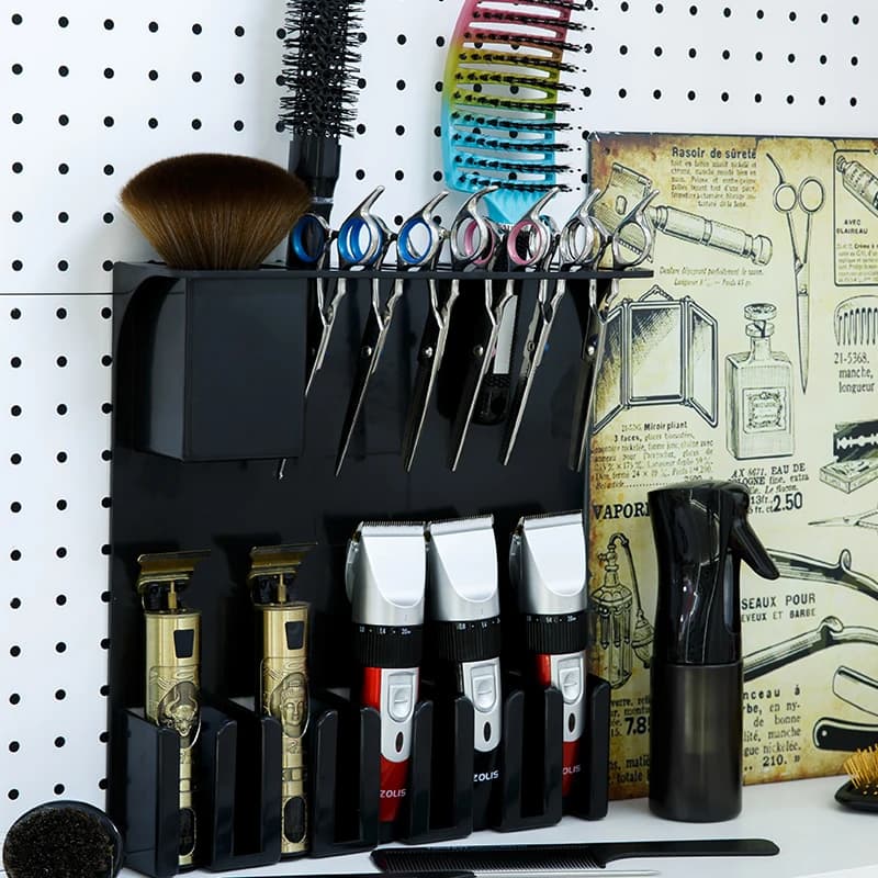 Outils professionnels de barbier, plateau mural pour outils de Salon, boîte de rangement pour barbie