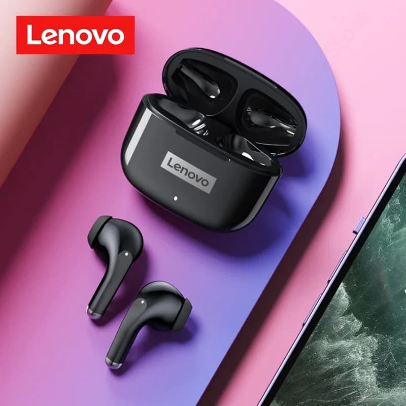 Choix Lenovo LP40 Pro sans fil Bluetooth 5.1 écouteur étanche sport casque HiFi stéréo casque étui b