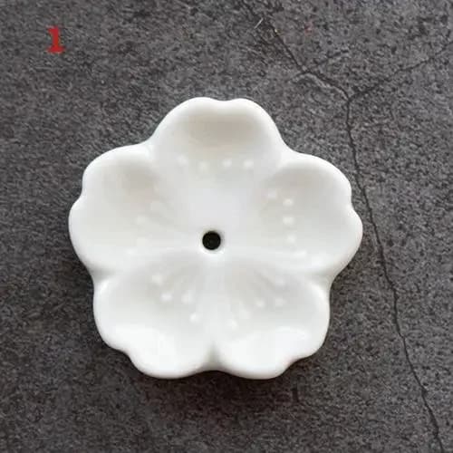 Brûleur d'encens en fleurs de cerisier, décoration de maison en céramique, porte-bâton, encensoir d'