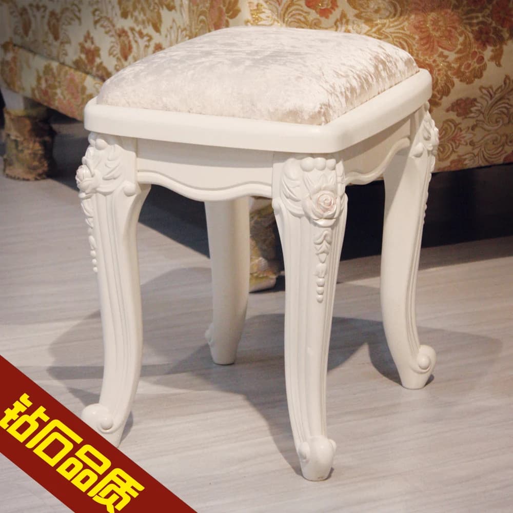 Maison chambre salon tabouret surface douce sac souple haut de gamme maquillage tabouret européen dr