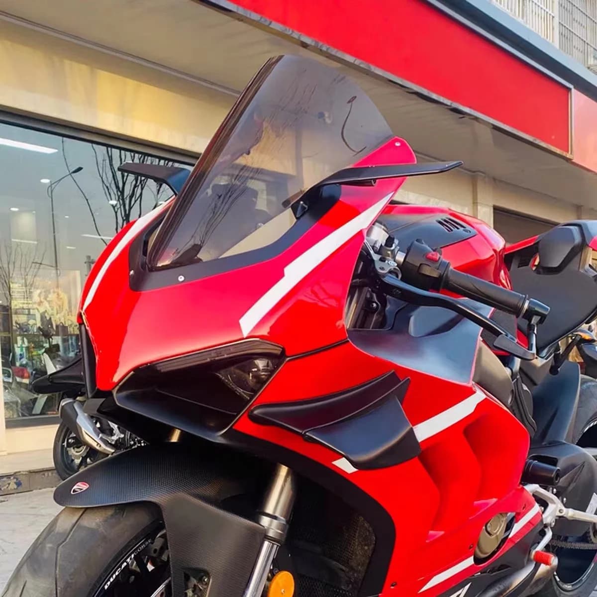 Pare-brise à Double bulle pour moto, pour 2018 2019 2020 2021 22 Ducati Panigale V2 V4 R S V4R V4S n