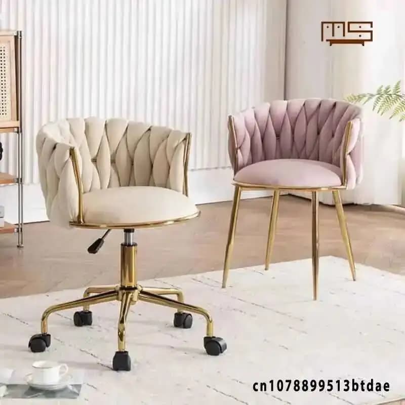 Chaise de maquillage pour chambre à coucher, confortable pour les longues périodes de la maison Grac