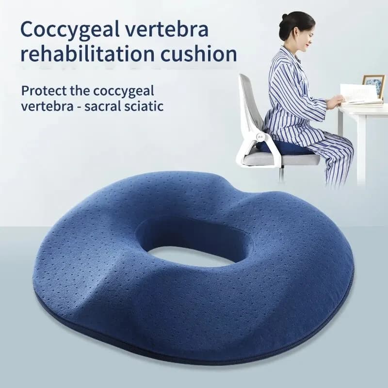 Coussin de siège de bureau en coton à mémoire de forme, coussin de décompression post-opératoire pou