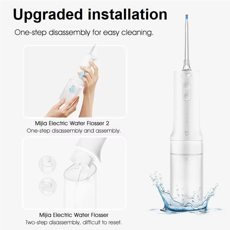 Mijia MEO705 Irrigateur buccal portable, irrigateur dentaire, nettoyeur de dents à jet d'eau, waterp
