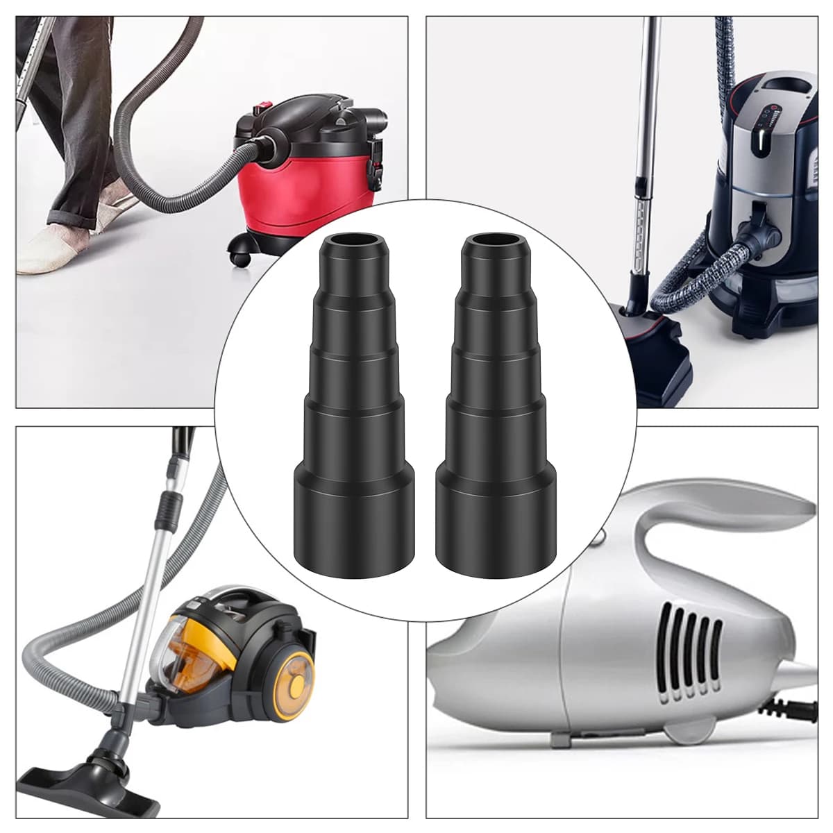 Kit d'adaptateur universel pour aspirateur, connecteur de tuyau à 5 couches, connecteur de brosse ré