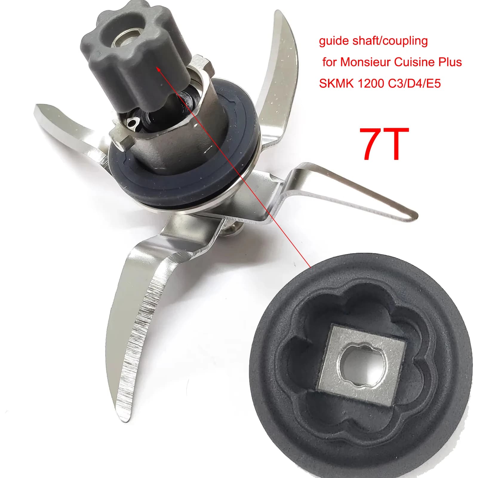 2X Accouplement d'arbre de guidage pour Monsieur Cuisine Plus SKMK 1200 C3/D4/E5