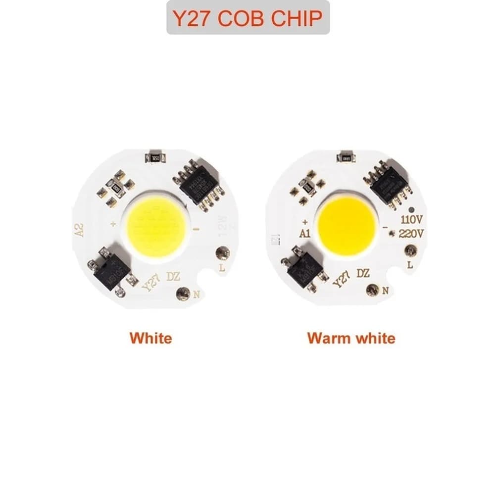 1/PCS Puce COB 10W 20W 30W 50W 220V LED IC intelligent pas besoin de pilote 3W 5W 7W 9W LED ampoule 