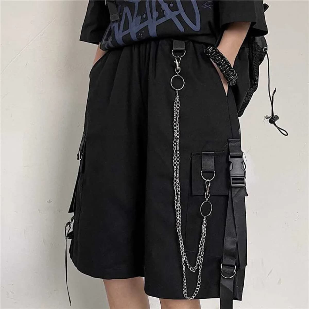 Short à jambes larges pour hommes, court, surdimensionné, Vintage, vêtements d'été, Bermuda de sport