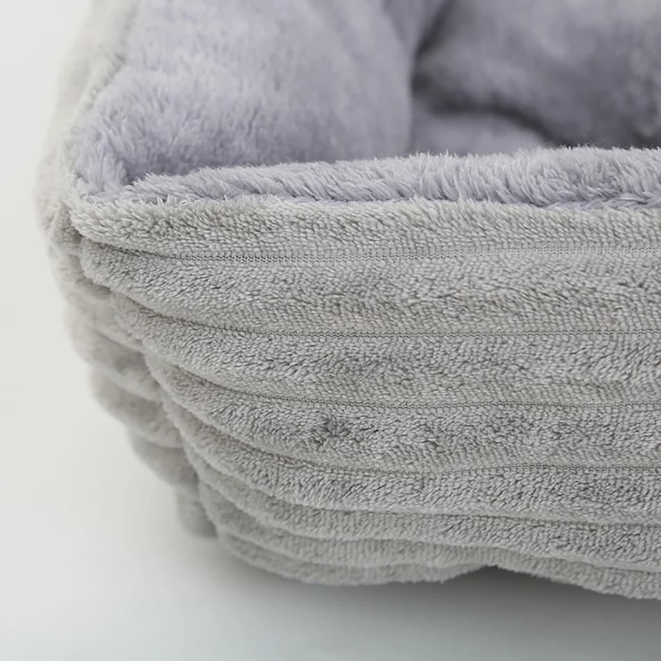Lit pour chien et chat, niche carrée en peluche, canapé-lit pour chien de taille moyenne et petite, 