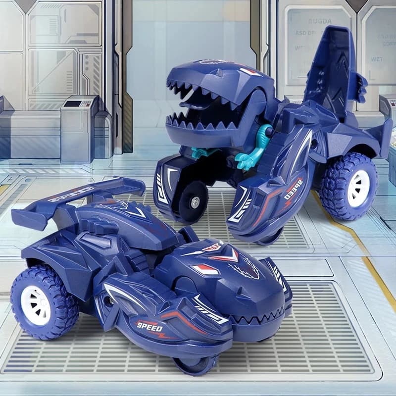 Modèle de voiture à déformation de dinosaure 2 en 1, jouet pour garçons, Action en une étape, Transf