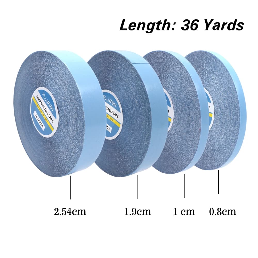 Rouleau de ruban adhésif pour Extensions de cheveux, 36 Yards/rouleau, sans liaison brillante, Doubl