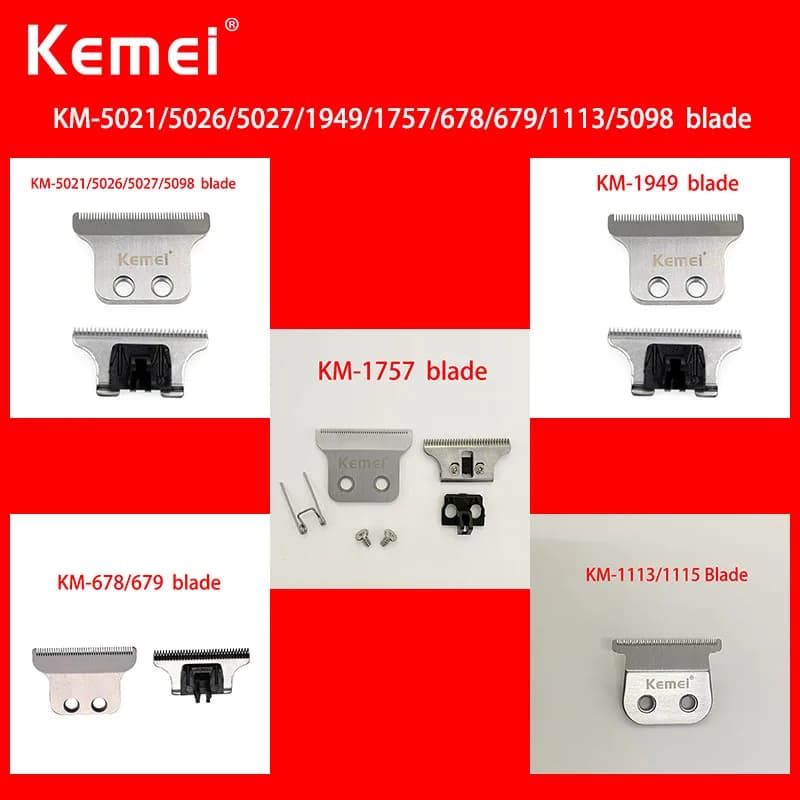 Kemei – tête de tondeuse à cheveux, pièces de rechange pour KM-5021/5026/5027/1949/1948/1757/929/678