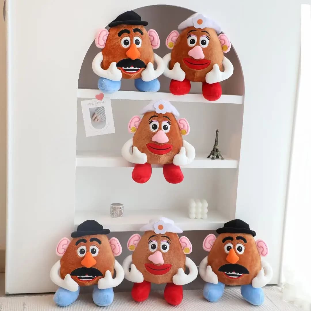 Jouet en peluche tête de pomme de terre Mr et Mrs, joli jouet en peluche, histoire Anime, poupée end