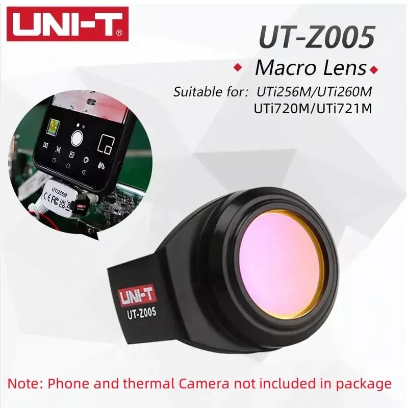 Objectif Macro Z005 pour caméra thermique Smartphone UTi720M UTi721M UTI256M UTI260M, objectif IR po