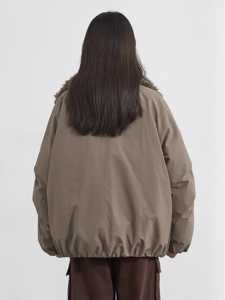 CHIC VEN femmes vers le bas manteaux ample décontracté 90 blanc canard doudoune en peluche épissure 