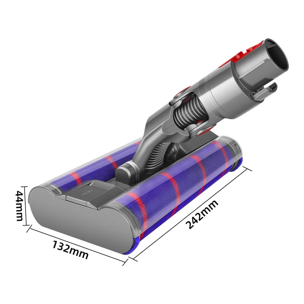 Pièces d'aspirateur pour Dyson V7 V8 V10 V11 V15, tête de brosse à Double rouleau souple rotative, l