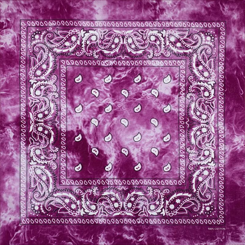 Nouveau Design cravate colorant cajou Paisley Hip Hop 100% coton carré Bandana écharpe unisexe bande