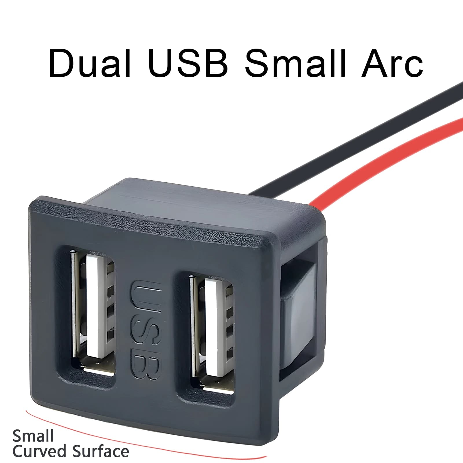 Prise USB double couche avec connecteur de câble, base femelle, prise de charge de lampe USB Type-C,