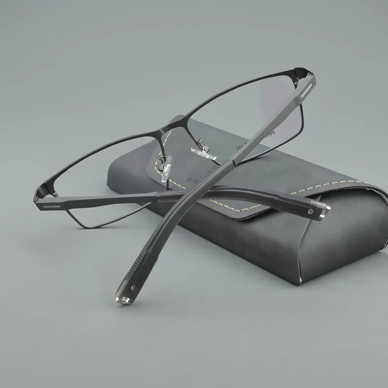 Montures de lunettes en alliage de titane pour hommes, monture de lunettes de Prescription optique, 
