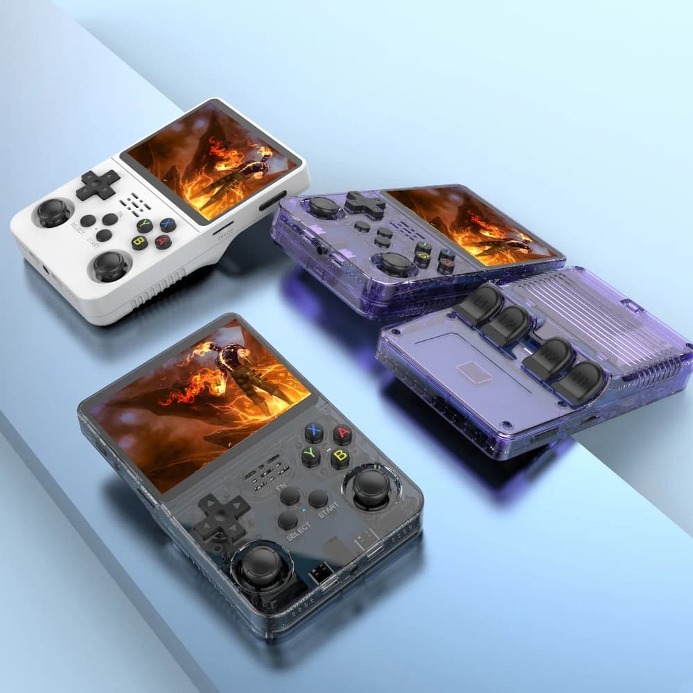 BOYHOM R36S Rétro Console De Jeu Vidéo Portable Système Linux 3.5 Pouces IPS Écran Lecteur Vidéo De 