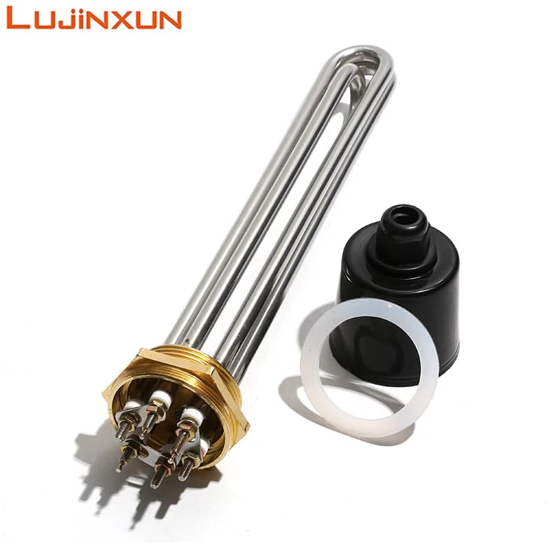 LUJINXUN-Chauffe-eau électrique à immersion, Booster tubulaire, 152 SUS304, 220V, 3KW, 4,5 KW, 6KW, 