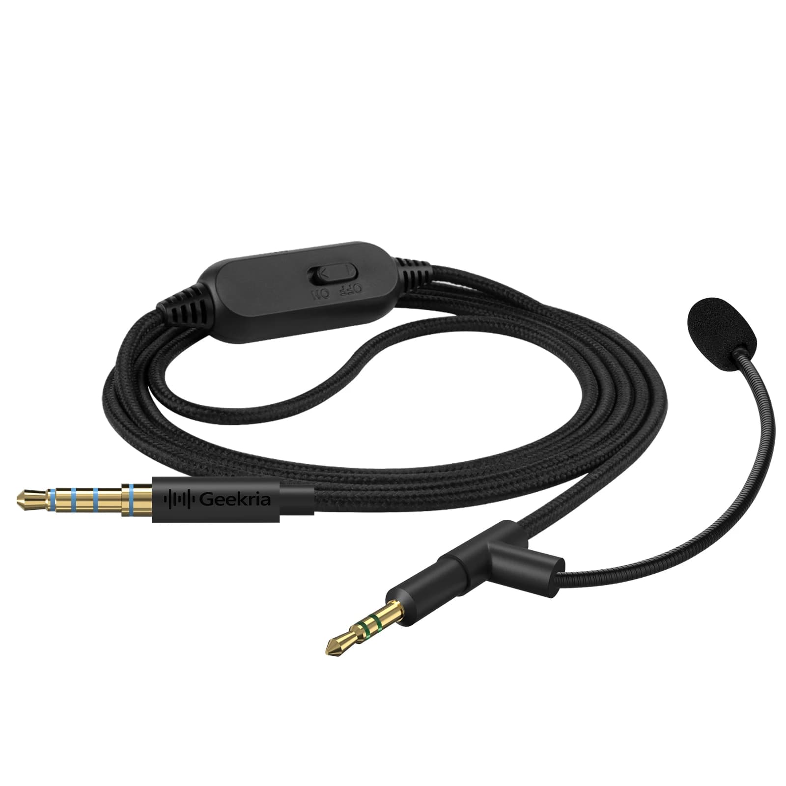 Câble pour casque Geekria Boom Mic compatible avec Bose QC Ultra QC SE 700 QC45, cordon de remplacem