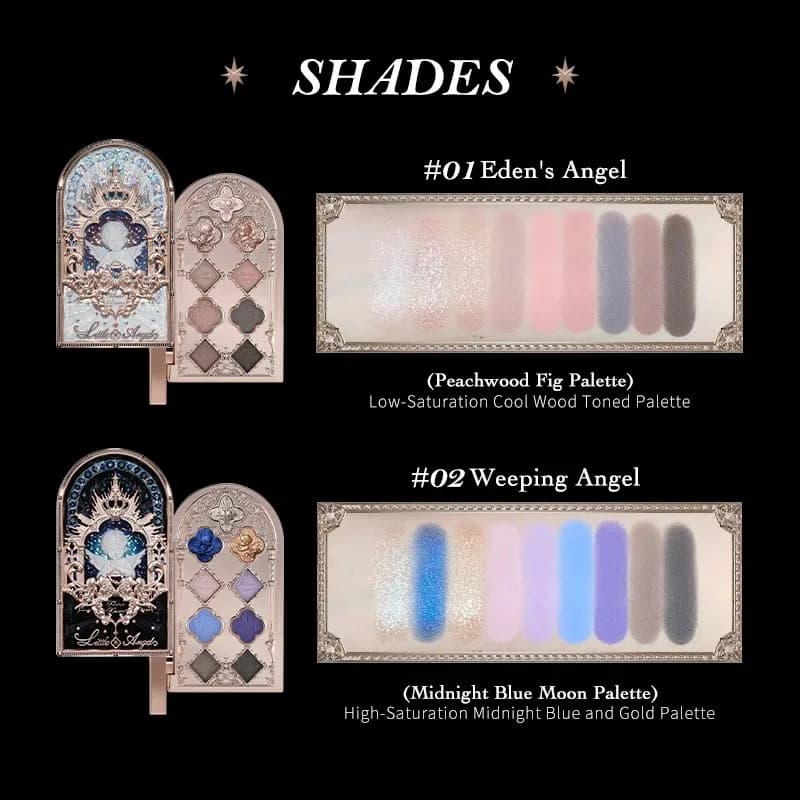 Petite fleur d'ange sait Palette de fard à paupières paillettes pour les yeux Palette de maquillage 