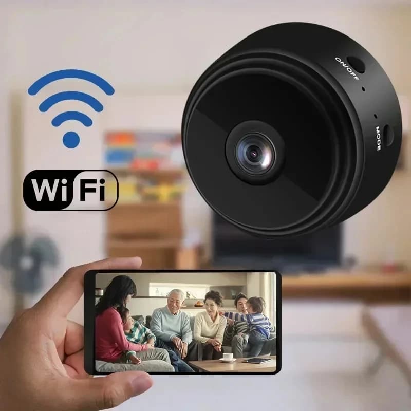 Caméra de surveillance Wifi pour la maison, caméra intérieure sans fil avec audio, caméra de sécurit
