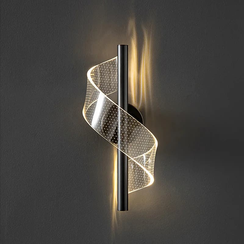 Applique murale LED au design nordique moderne, luminaire décoratif d'intérieur, idéal pour une cham