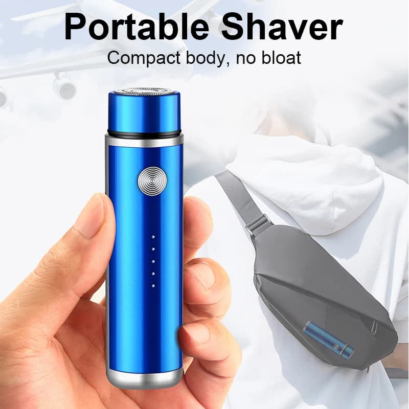 Mini rasoir électrique aste USB pour hommes, tondeuse à barbe professionnelle, rasoir portable pour 