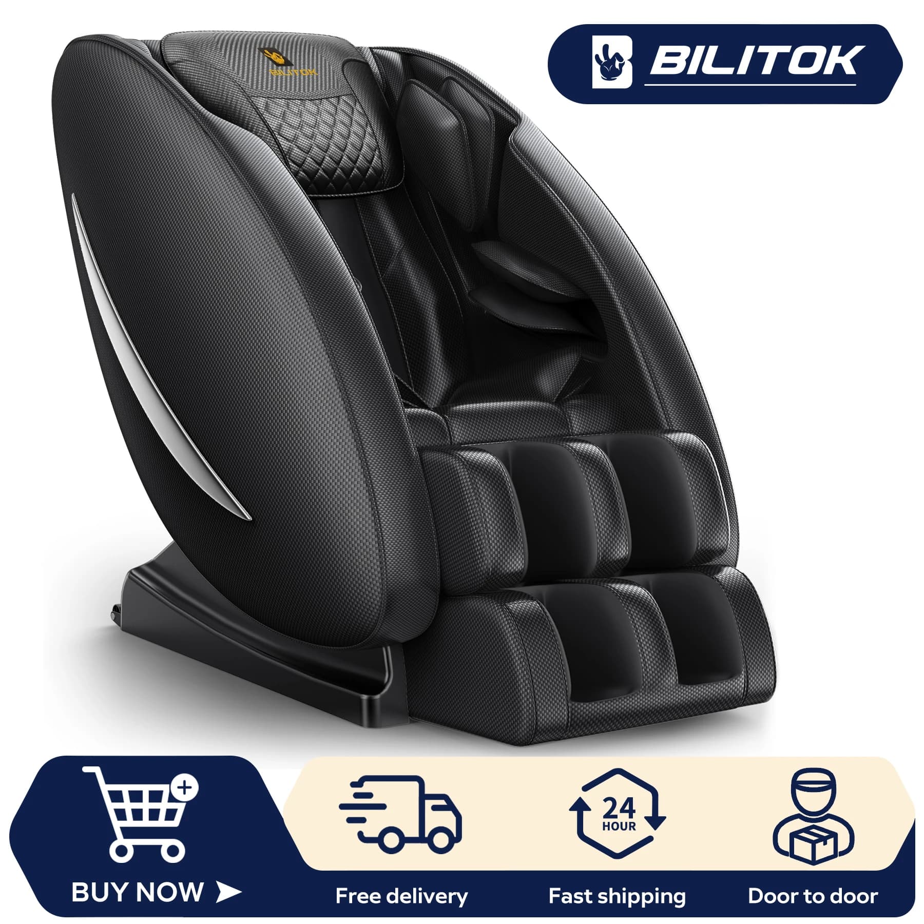 Fauteuil de massage inclinable avec zéro gravité, fauteuil de massage complet du corps avec chauffag