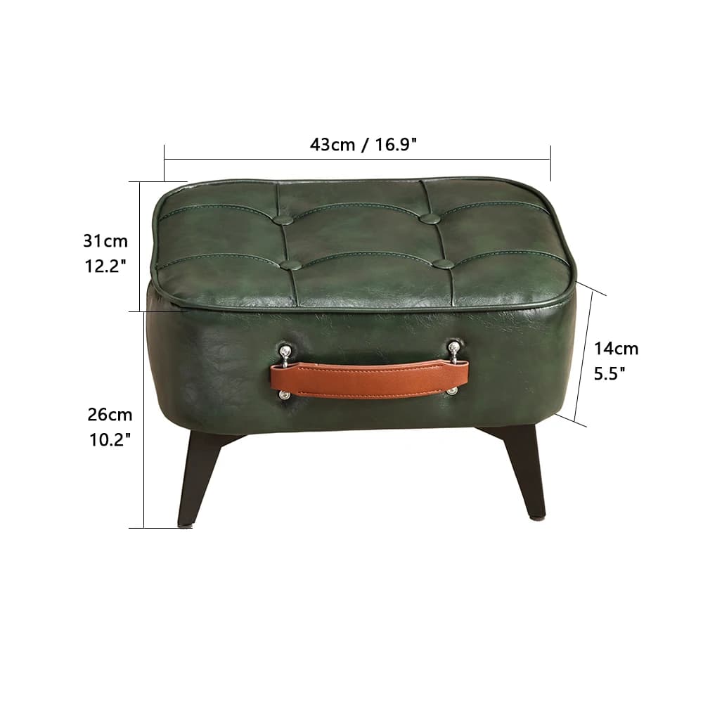 Tabouret court minimaliste 1 pièce, canapé court Super doux et peu encombrant, banc à chaussures dom