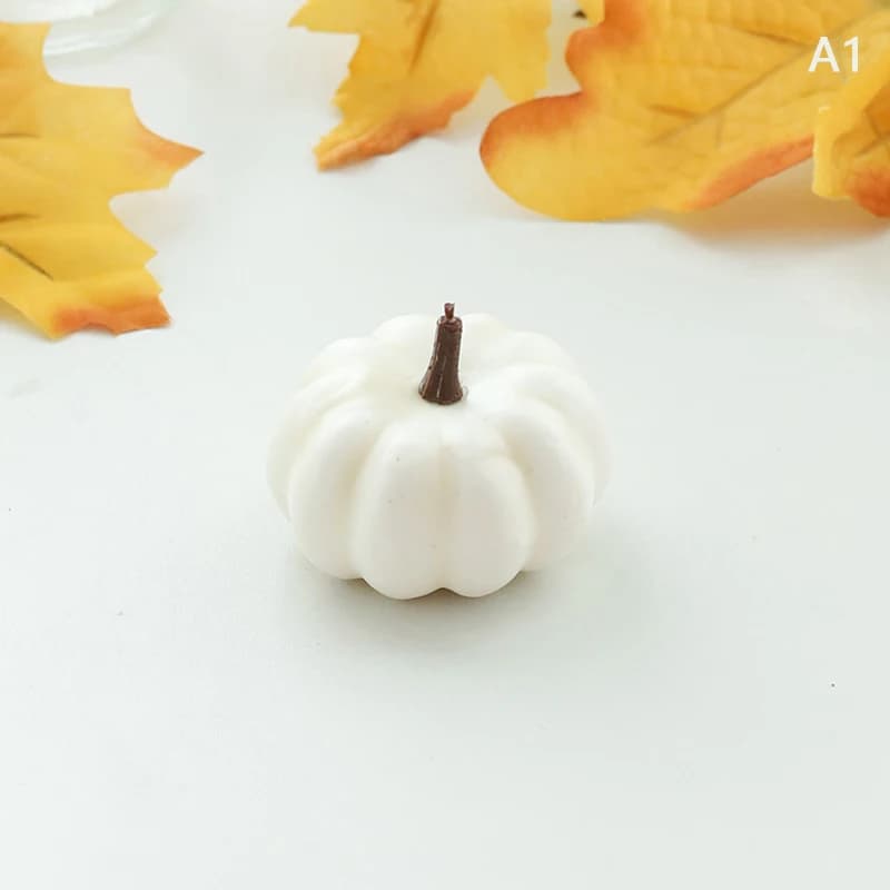 Mini Décor de Citrouille d'Halloween Artificielle en Plastique, Simulation de Légume, Bricolage Arti