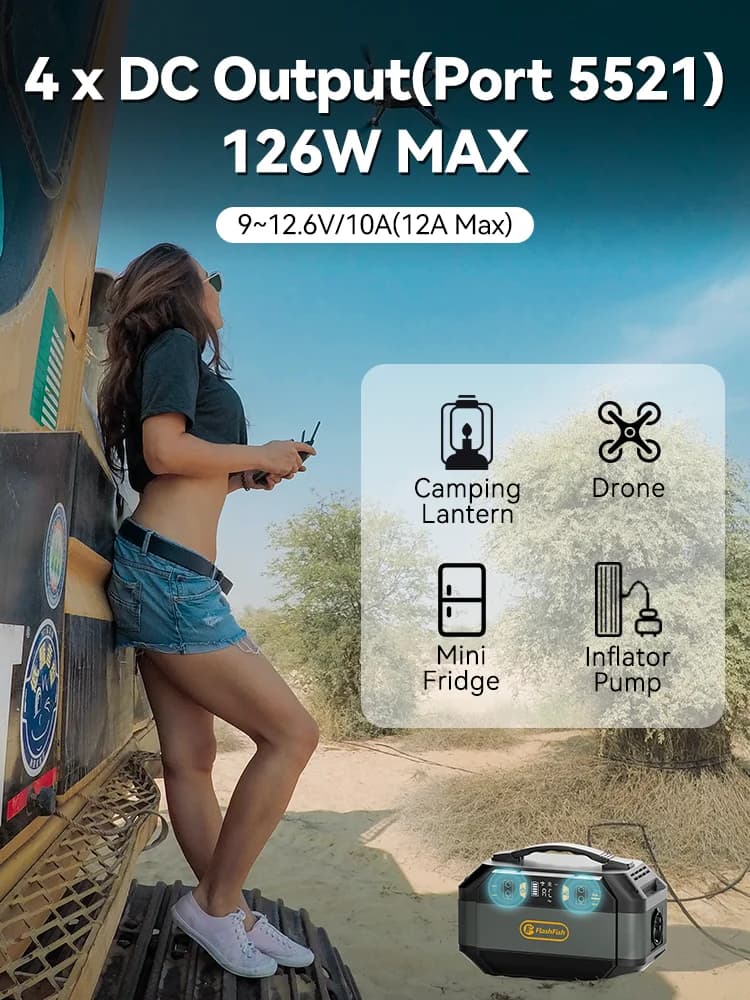 FF-Générateur solaire Flashfish, 288,6 Wh, centrale électrique portable, batterie 78000mAh/3.7V, AC 