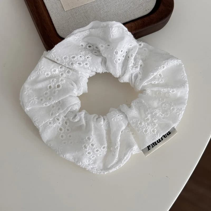 Chouchous en dentelle surdimensionnés pour femmes, bandes élastiques pour cheveux, porte-queue de ch