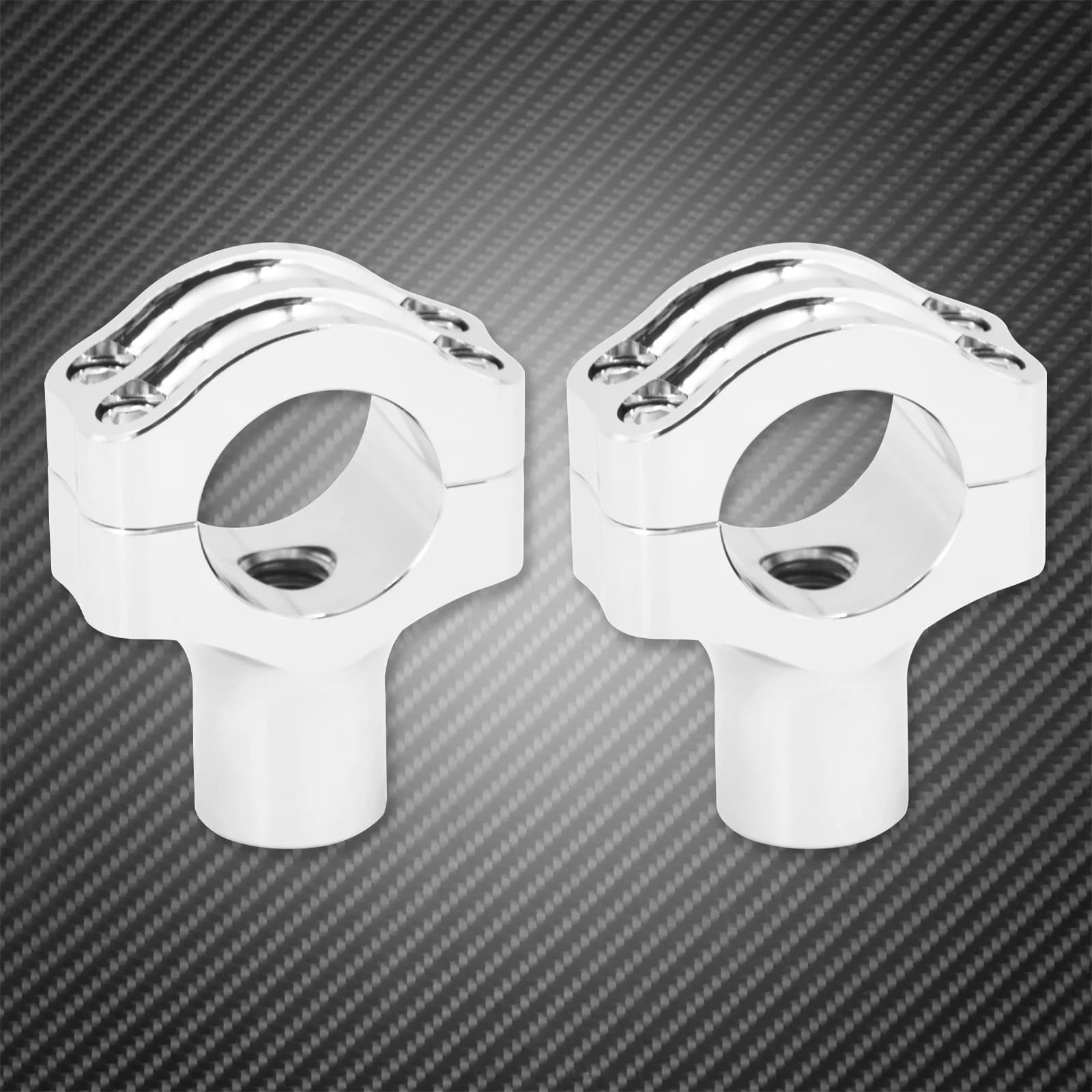 Kit de montage de pinces de guidon universel pour moto, 1.25 pouces, noir/Chrome, pour Harley Sports