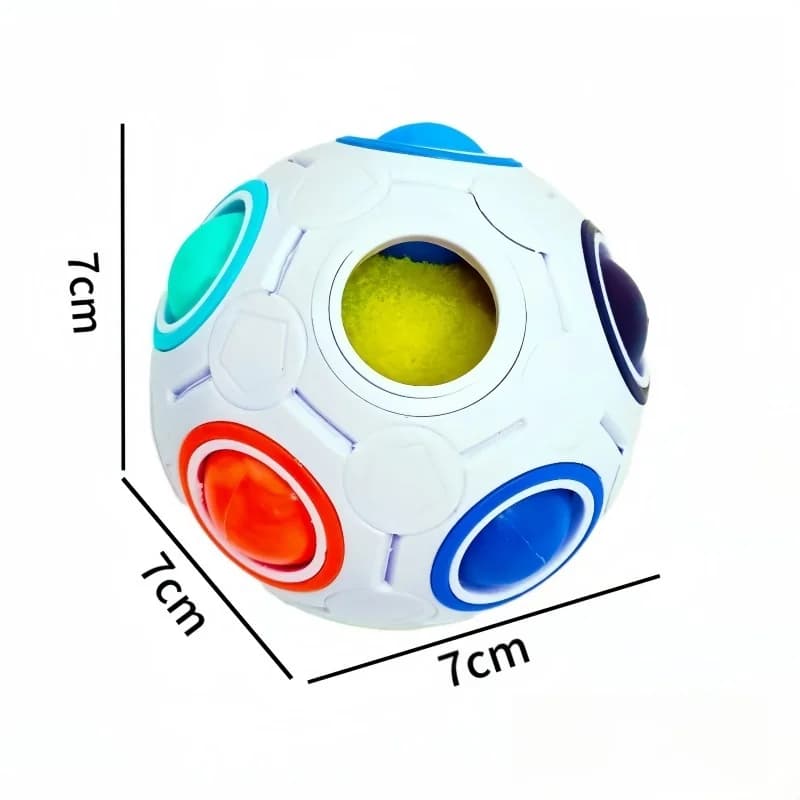 Cube anti-Stress magique pour enfants, jouets Puzzle boules arc-en-ciel, jouet éducatif pour enfants