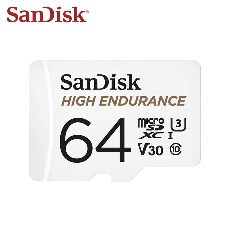 Carte Micro SD SanDisk High Endurance originale, MicroSDHC 32GB V30 C10, MicroSDXC 64GB 128GB 256GB,